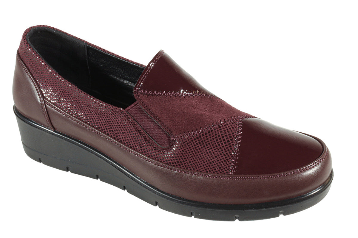 Shoe Tree Comfort Evie Burgundy Womens Shoes