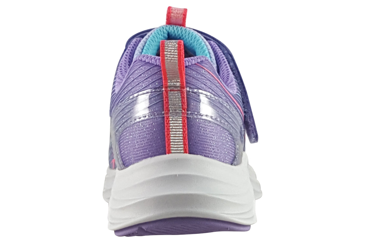 skechers accelerate go run lavender trainers back