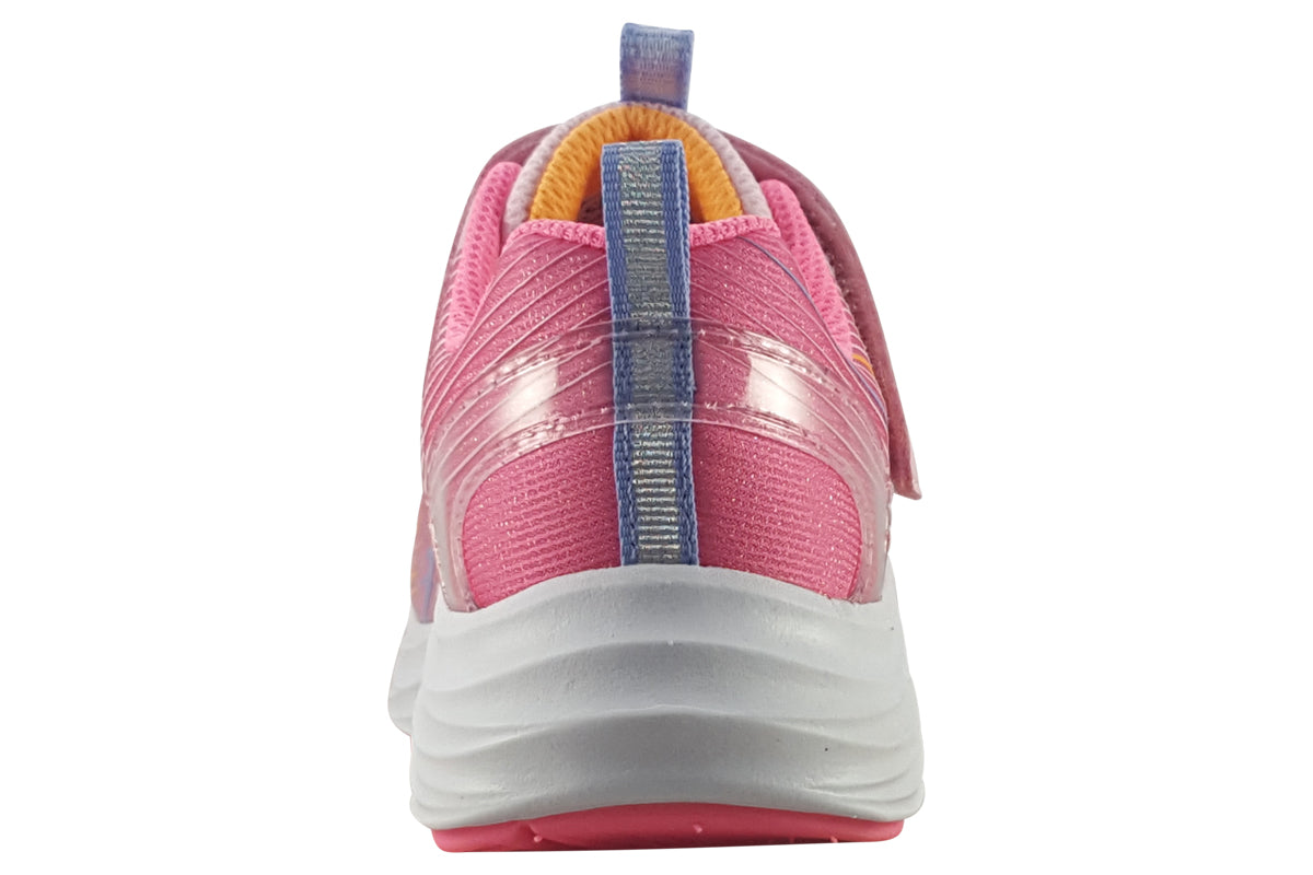 skechers accelerate go run light pink mint trainers back
