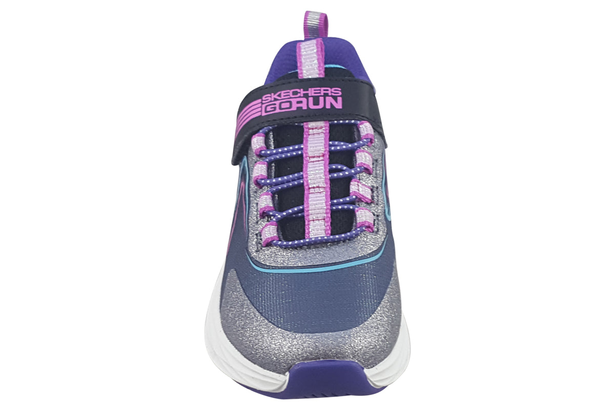 skechers accelerte go run black multi trainers top