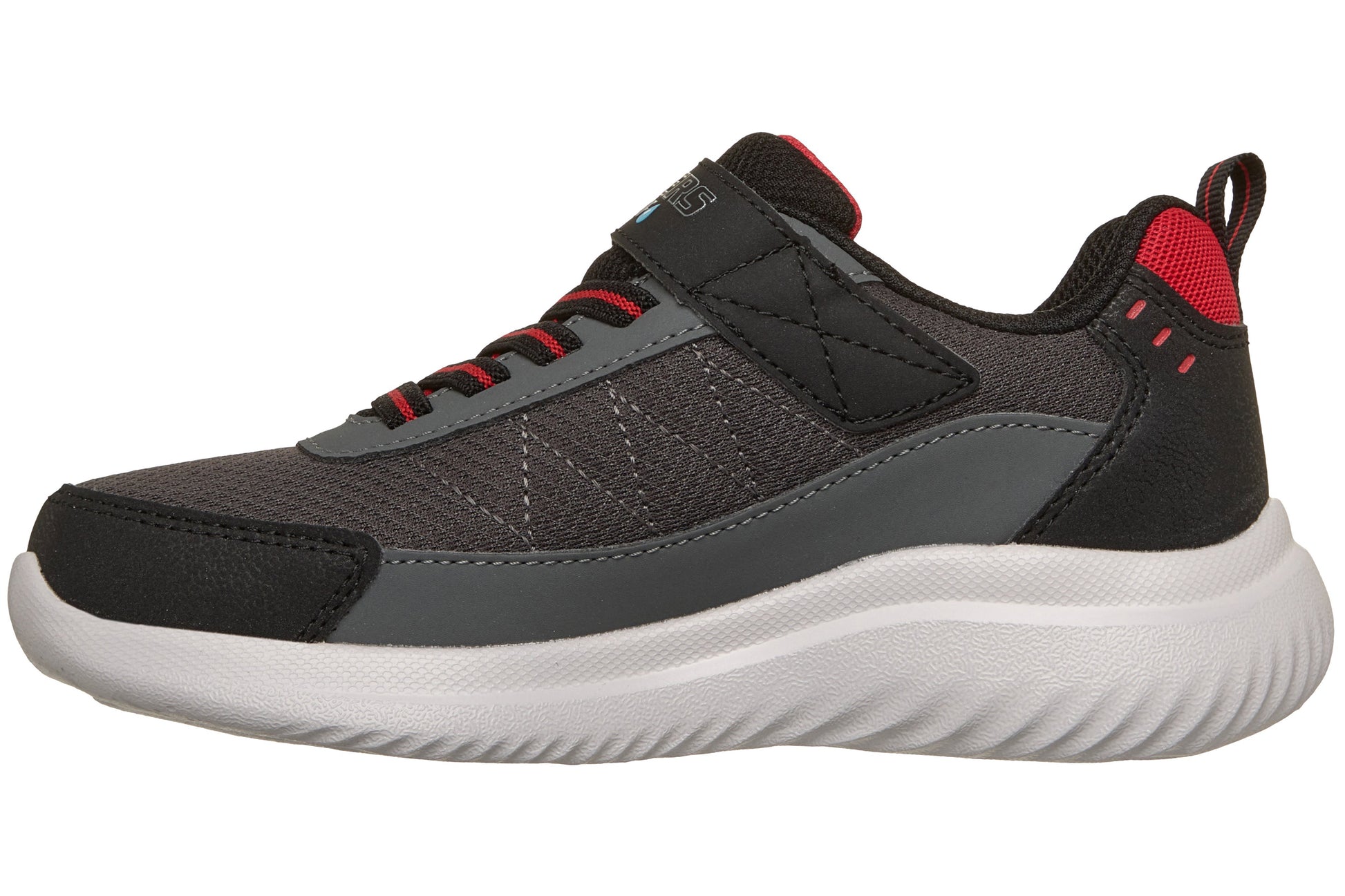 skechers-aqua-pace-406341l-boys-trainers-black-charcoal-left-flat