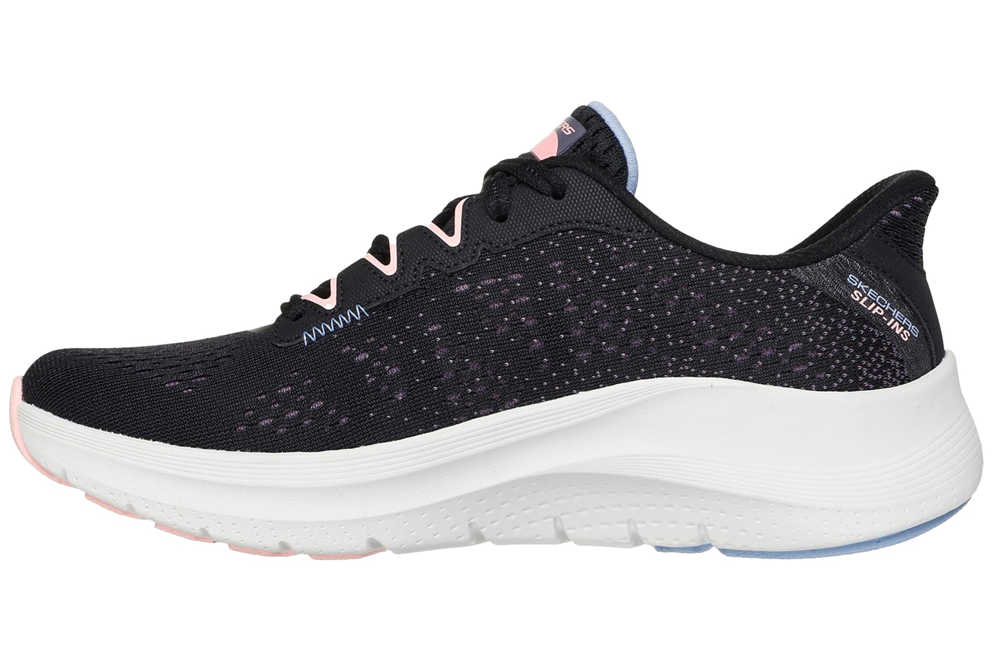 skechers-arch-fit-2-0-fresh-pace-black-multi-ladies-sports-left
