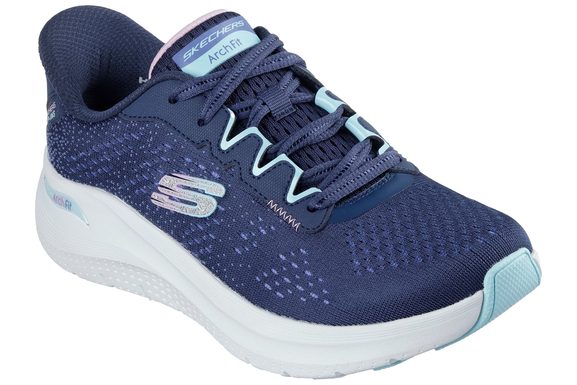 skechers-arch-fit-2-0-fresh-pace-navy-multi-ladies-sports-right