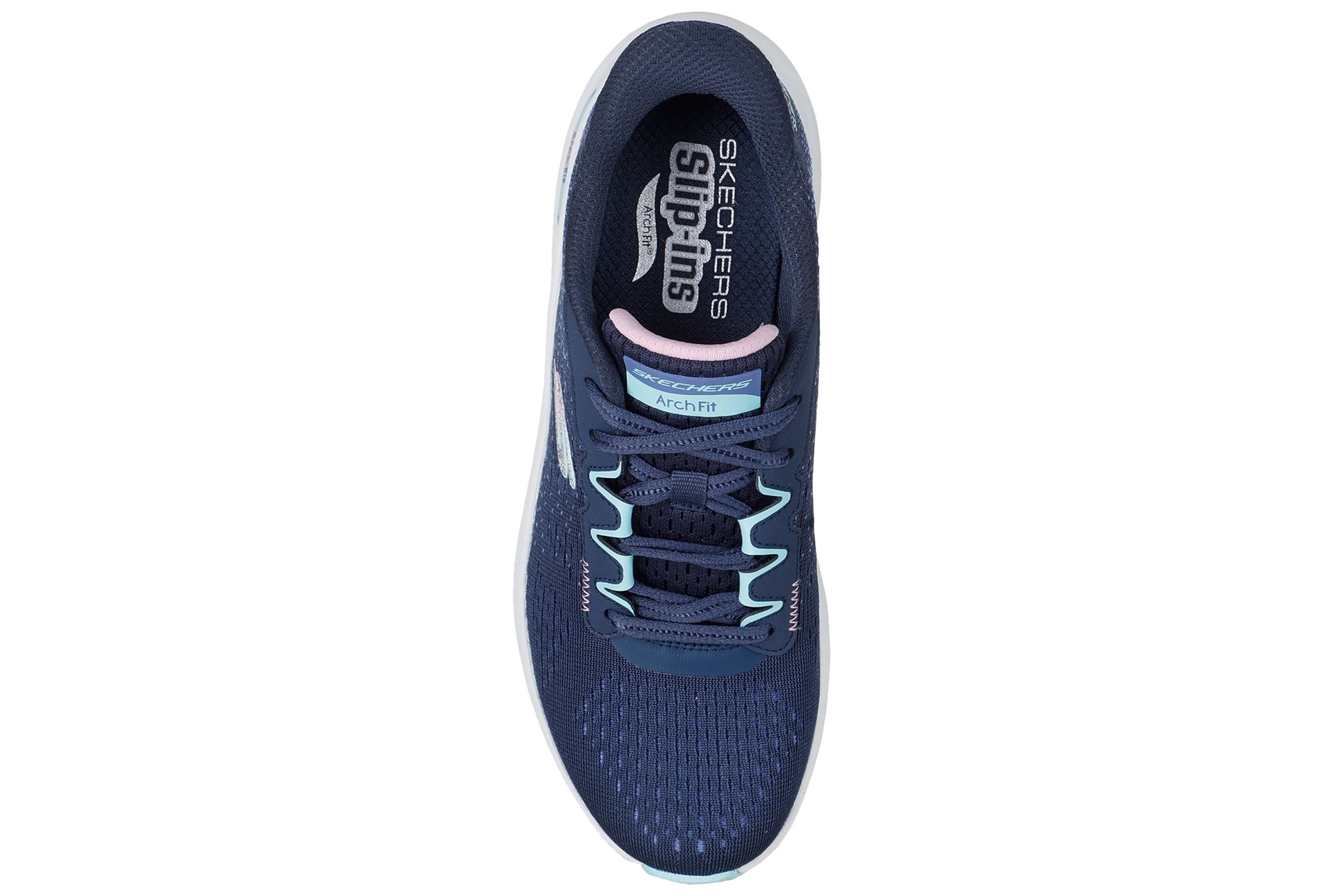 skechers-arch-fit-2-0-fresh-pace-navy-multi-ladies-sports-top