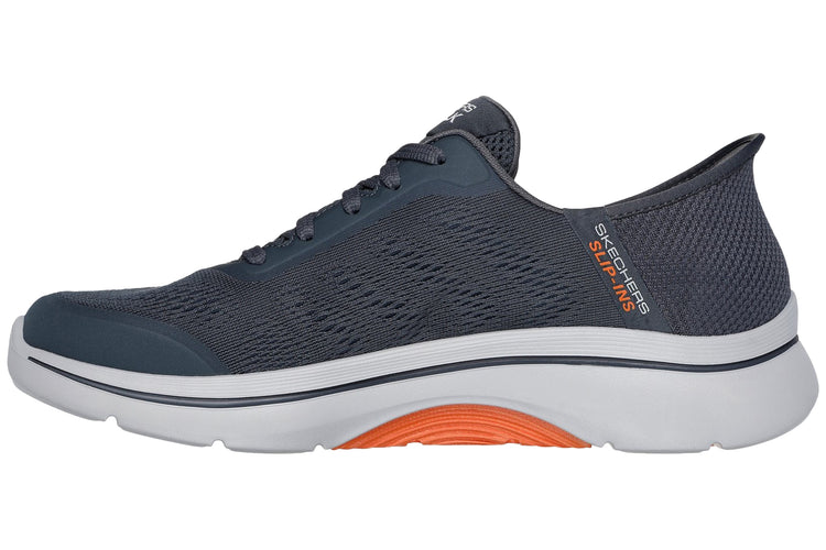 Skechers Arch Fit 2.0 Simplicity 2 Charcoal/Orange Mens Sports