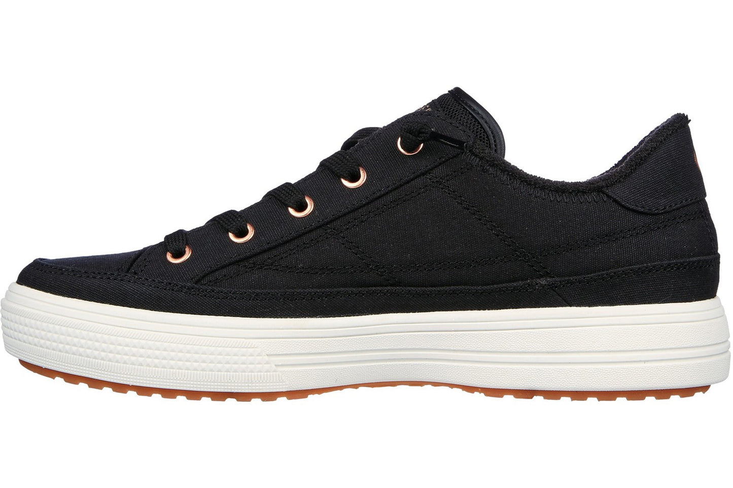 Skechers Arch Fit Arcade Meet Ya  Black Womens Fashion Trainers