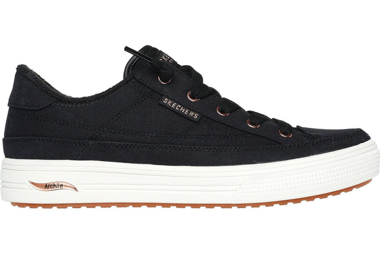 Skechers Arch Fit Arcade Meet Ya  Black Womens Fashion Trainers