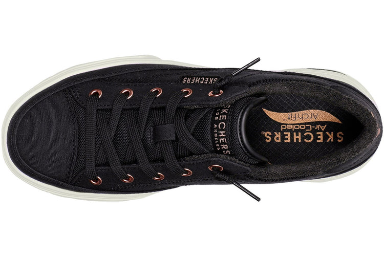 Skechers Arch Fit Arcade Meet Ya  Black Womens Fashion Trainers