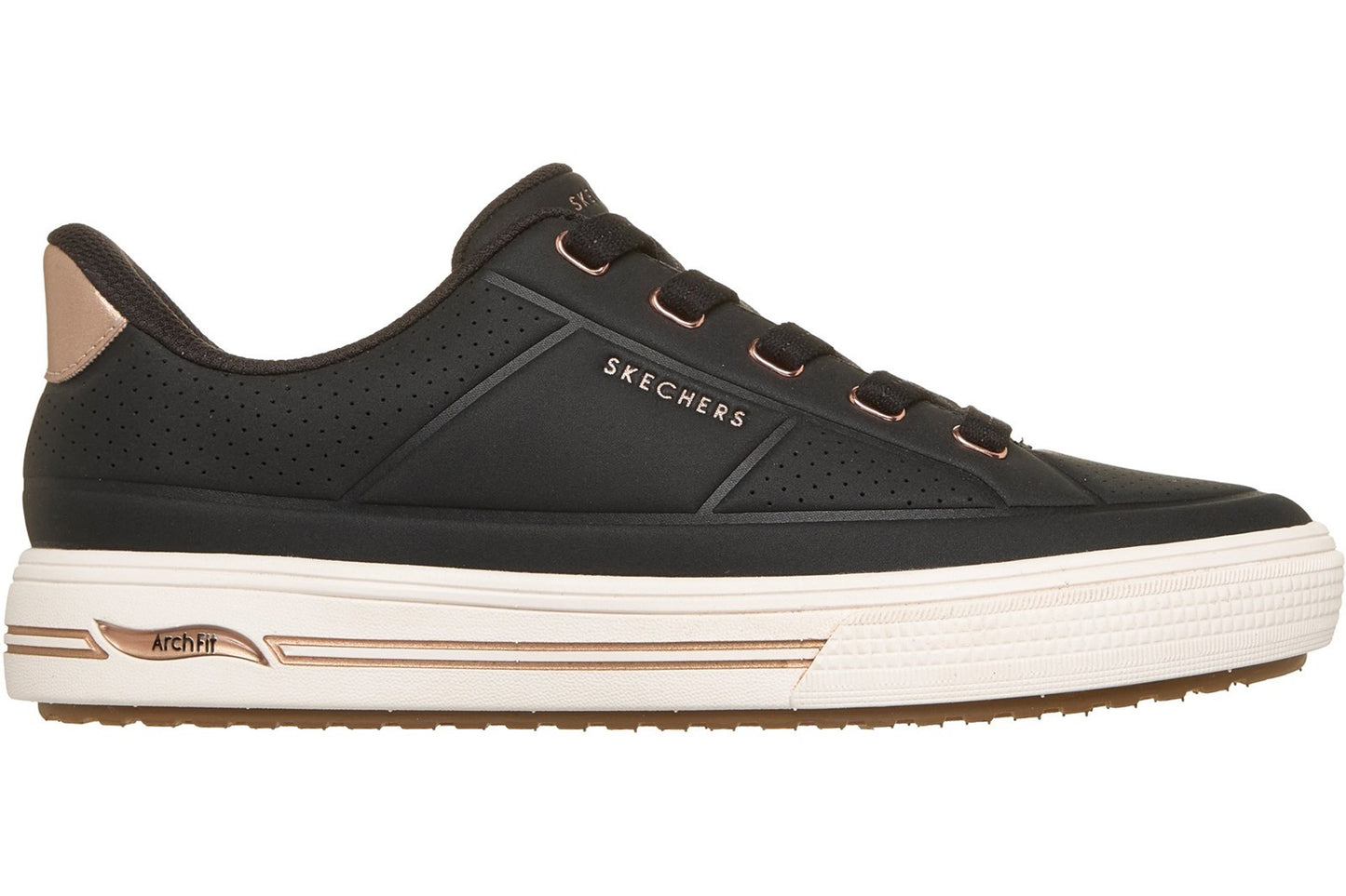 Skechers Arch Fit Arcade Sync Black Womens Fashion Trainers