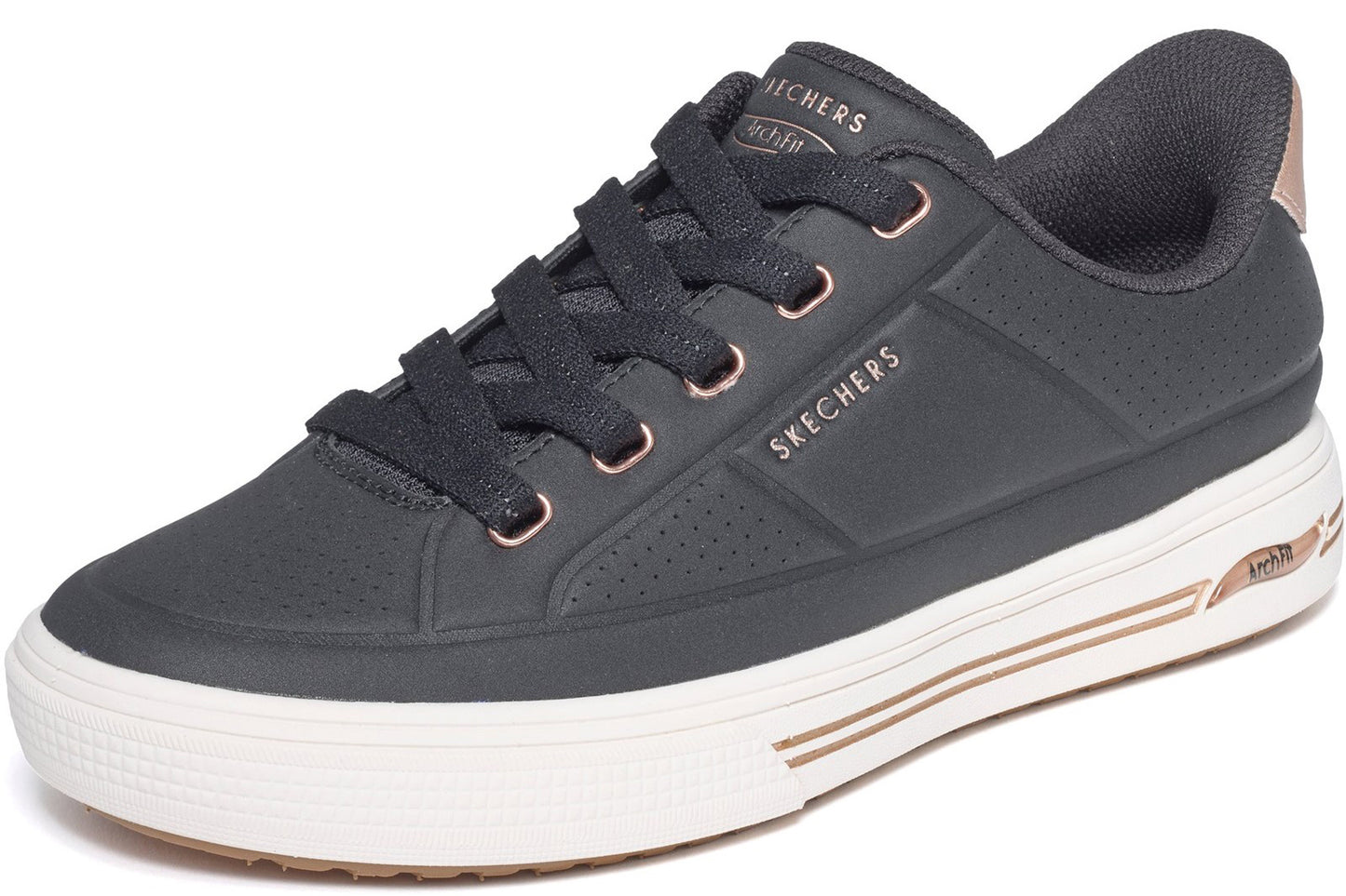 Skechers Arch Fit Arcade Sync Black Womens Fashion Trainers