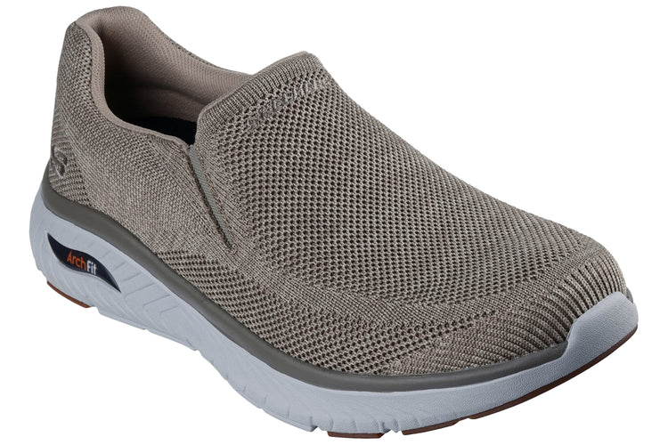 Skechers Arch Fit Crosser Locke Taupe Mens Sports