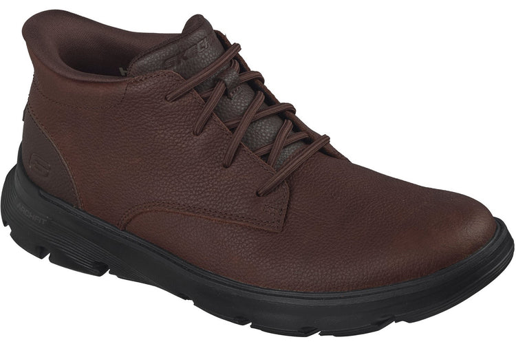 Skechers Arch fit Garza Ridley Red/Brown Mens Boots
