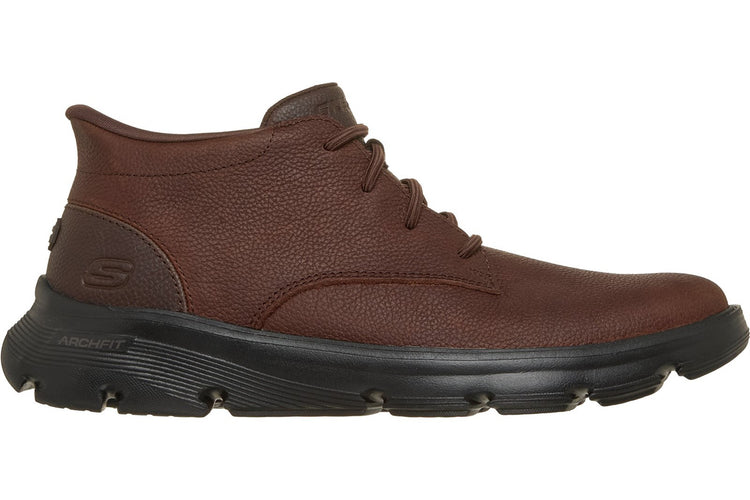 Skechers Arch fit Garza Ridley Red/Brown Mens Boots