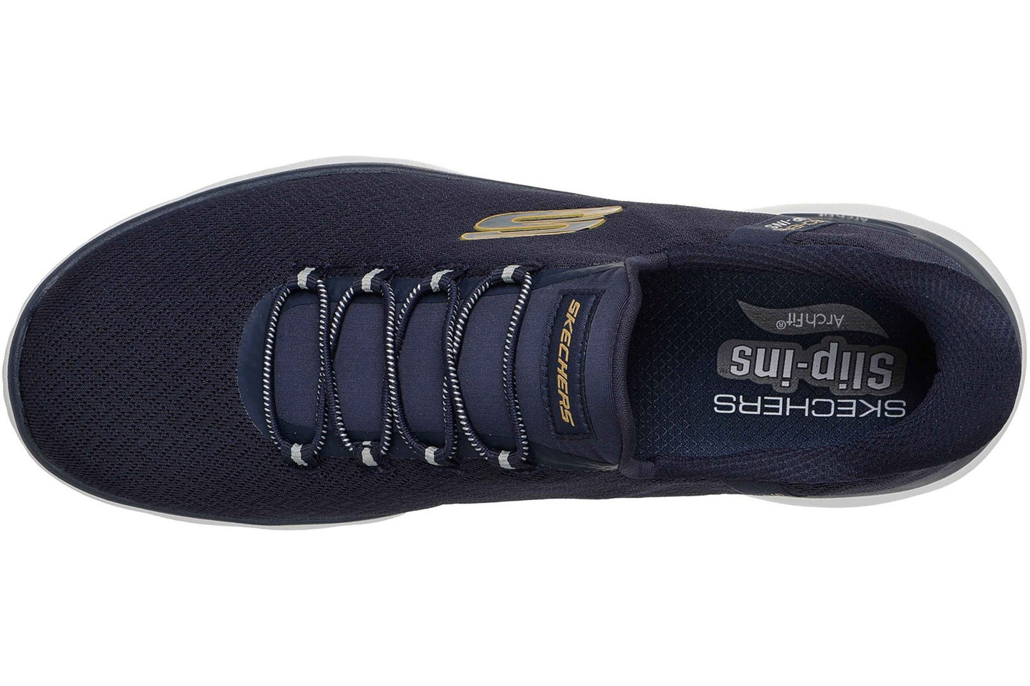 Skechers Slip-Ins Summits Kynor Navy/Yellow Mens Sports