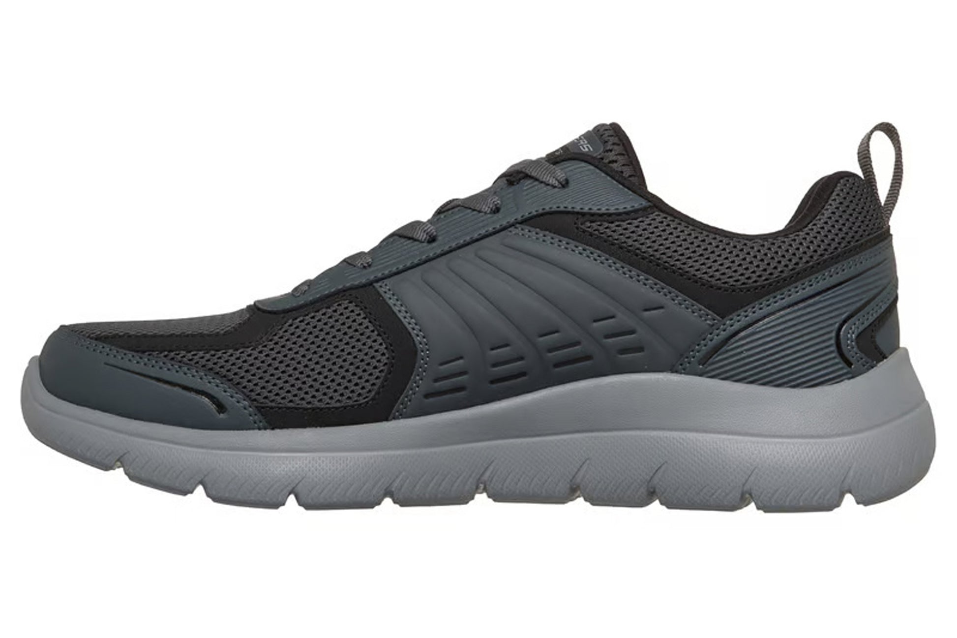 skechers-arch-fit-summits-leege-233179-mens-trainers-charcoal-black-left-flat