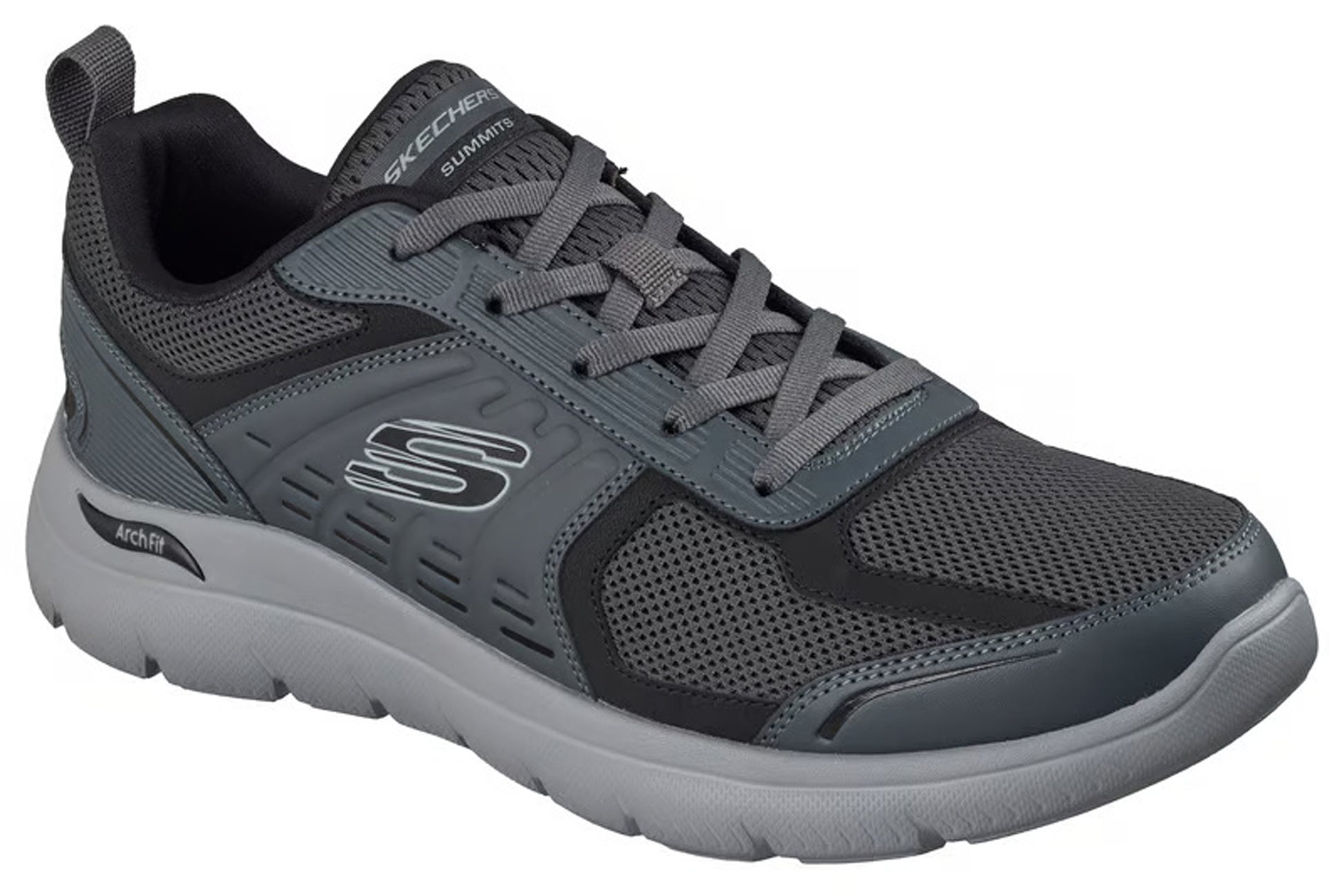skechers-arch-fit-summits-leege-233179-mens-trainers-charcoal-black-right-angle