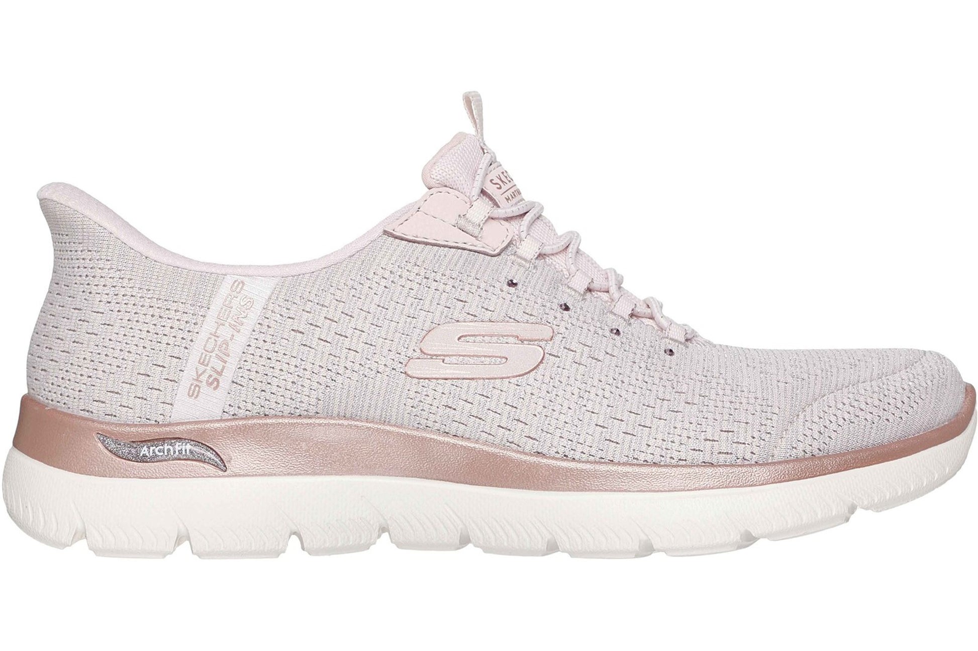 skechers-arch-fit-summits-soft-shimmer-ladies-sports-light-pink-right