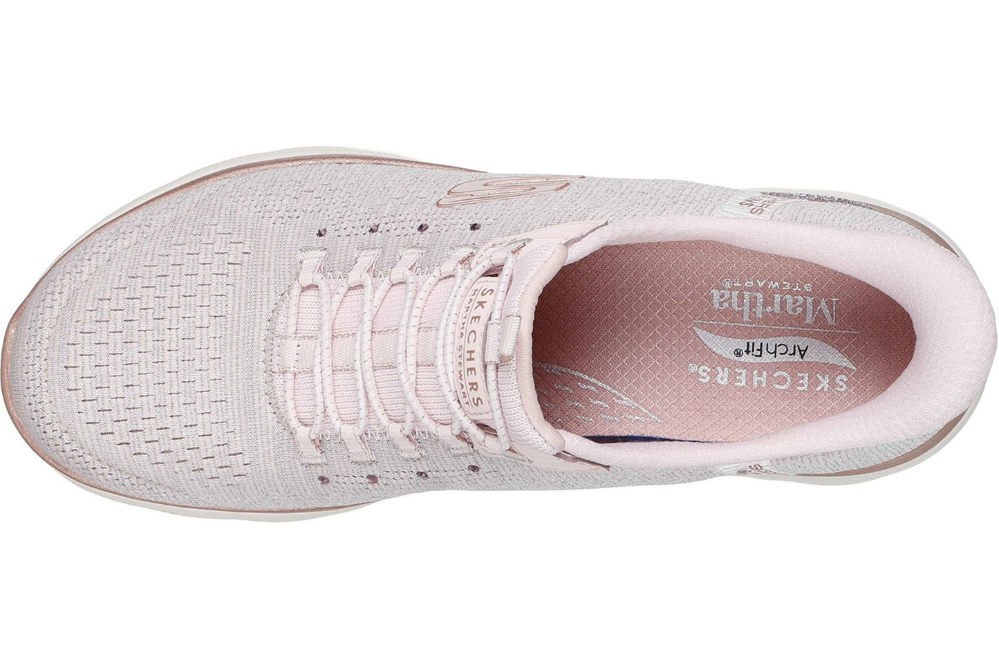 Skechers Slip-Ins Martha Stewart Light Pink Womens Sports