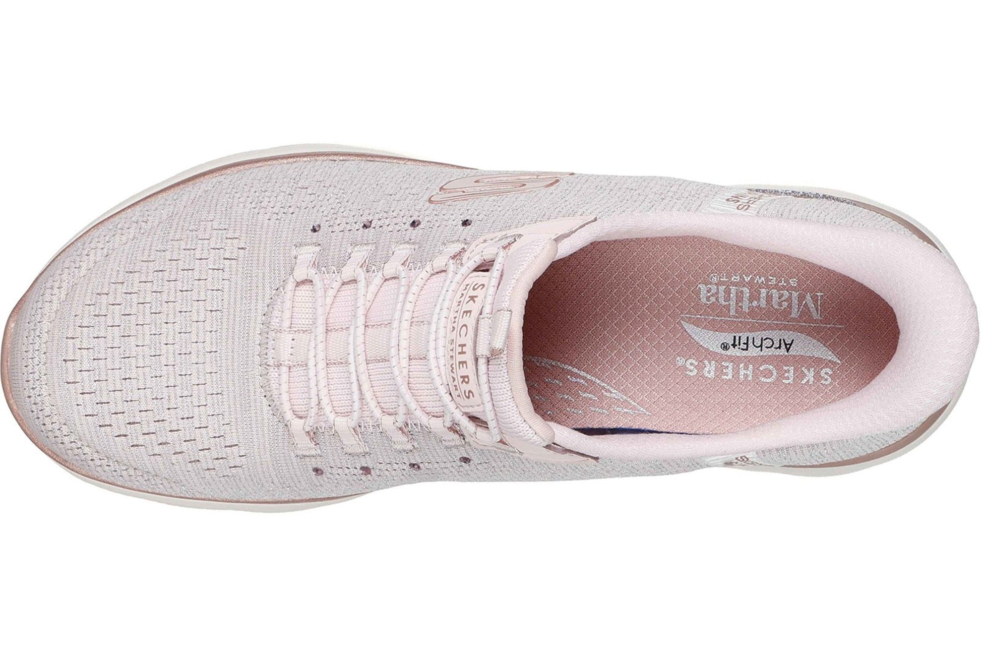 skechers-arch-fit-summits-soft-shimmer-ladies-sports-light-pink-top