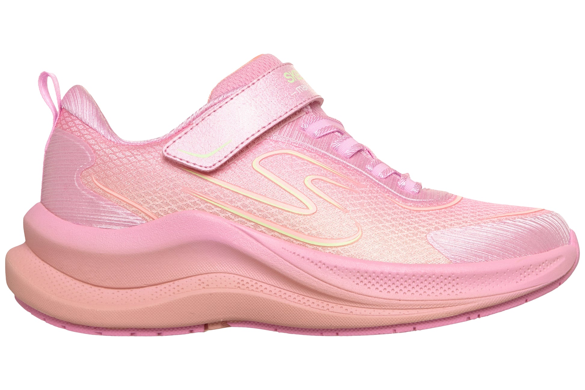 skechers-ascend-303675l-girls-trainers-light-pink-multi-right-flat