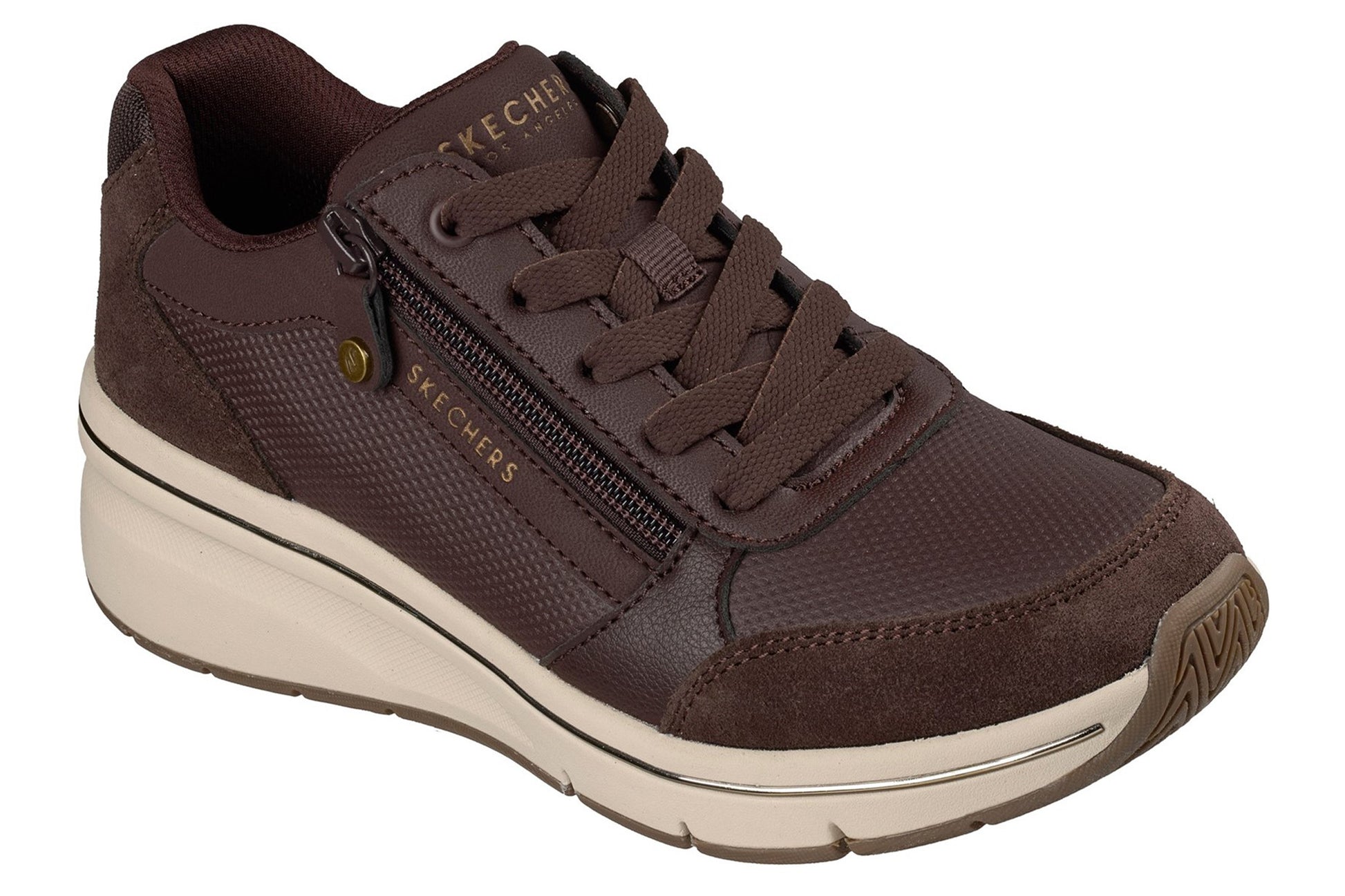 skechers-billion-flex-luxe-up-chocolate-duraleather-mesh