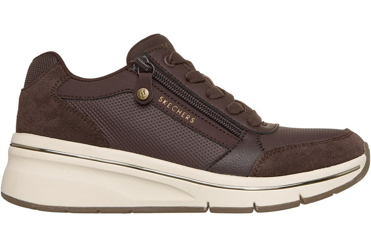 Skechers Billion Flex Luxe Up Chocolate Womens Fashion Trainers