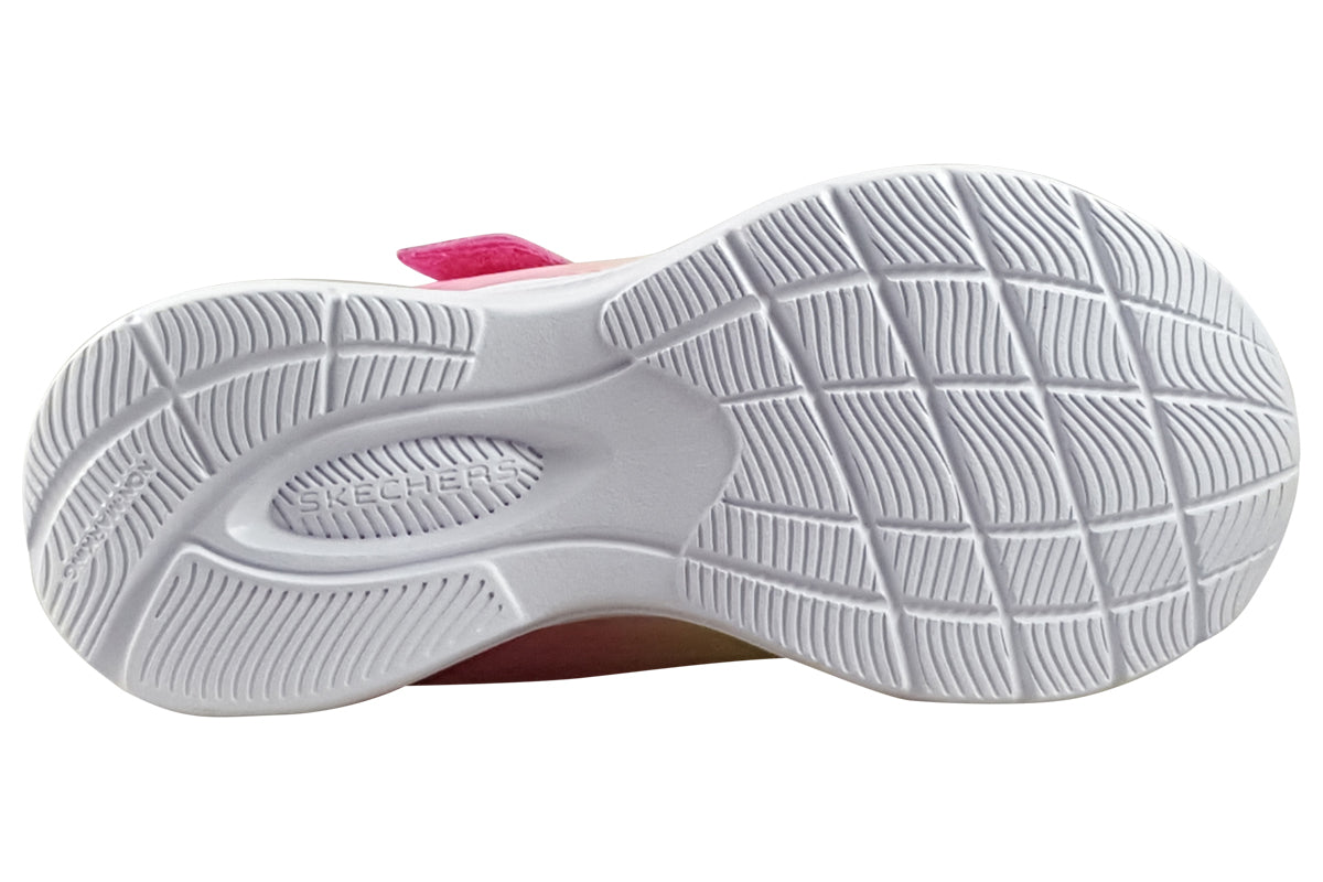 skechers blurred dreams pink multi trainers sole