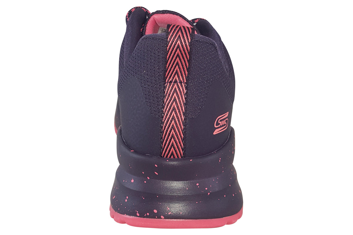 skechers bob 3.0 star flight 117186 plum trainers back