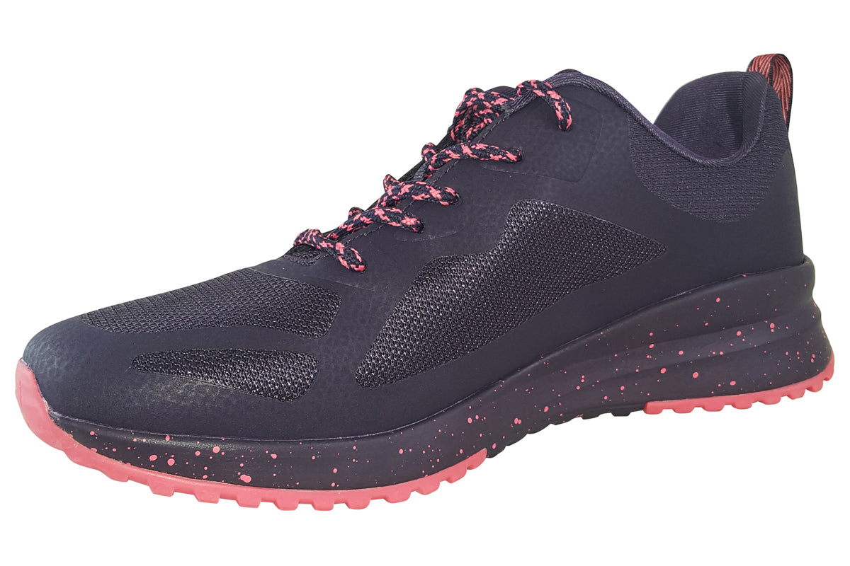 skechers bob 3.0 star flight 117186 plum trainers left