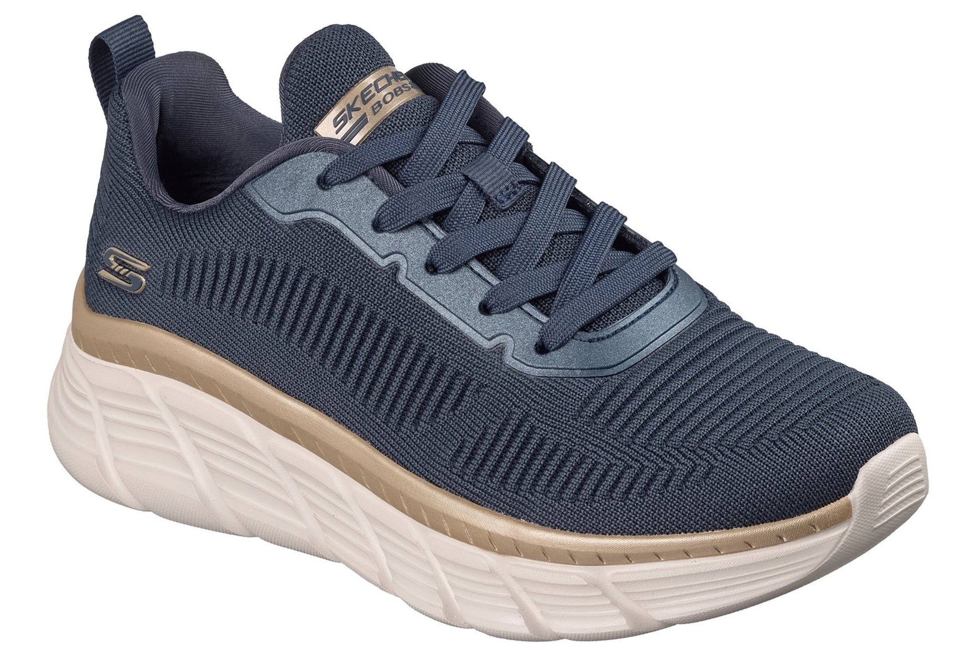 skechers-bobs-b-flex-hi-flying-trainers-navy-gold-engineered-knit