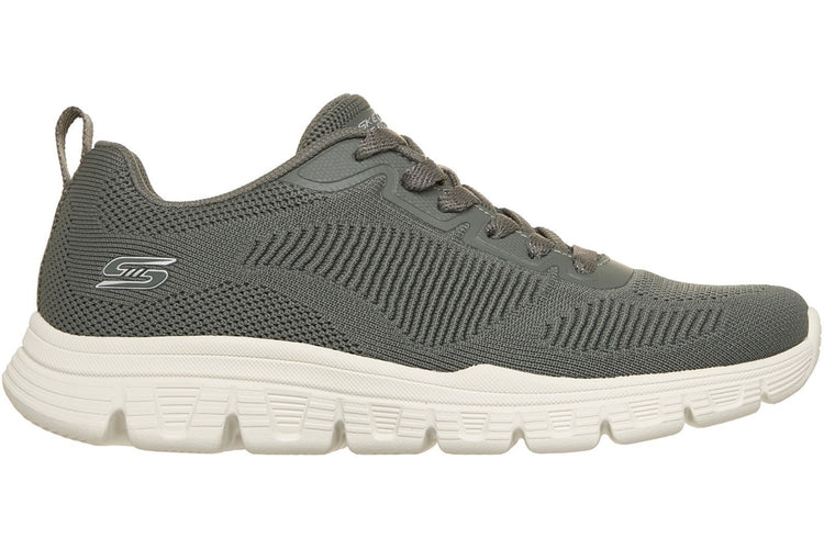 Skechers Bobs B Lite Olive Knit Womens Sports
