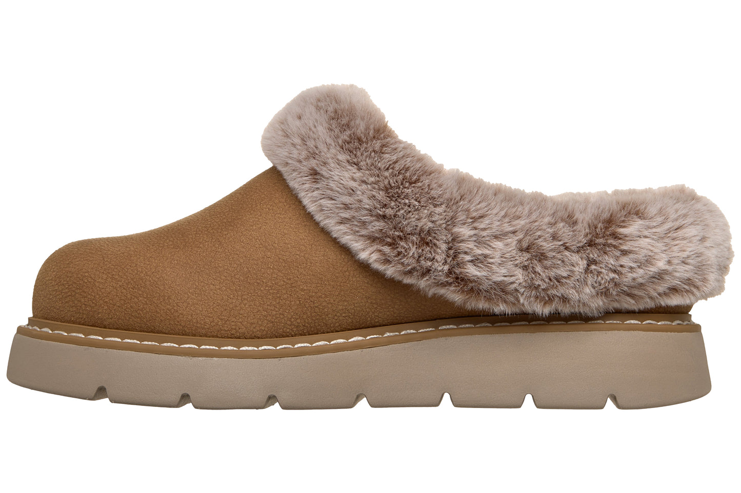 Skechers Bobs Cozy Blend 114762 Womens Slippers Chestnut