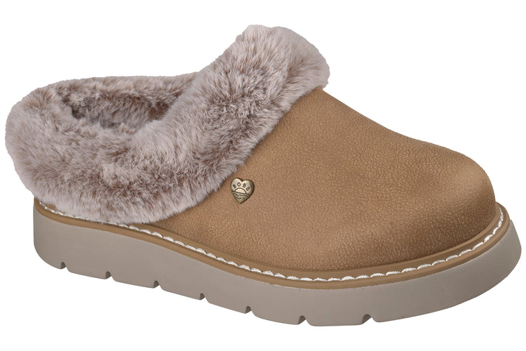 Skechers Bobs Cozy Blend 114762 Womens Slippers Chestnut