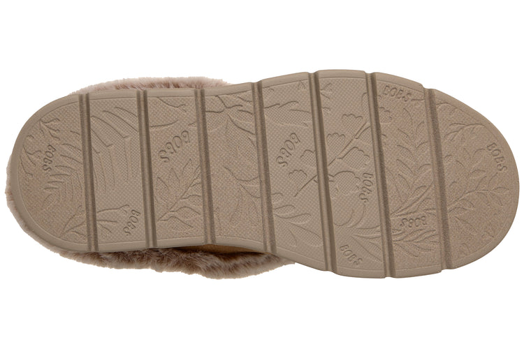 Skechers Bobs Cozy Blend 114762 Womens Slippers Chestnut