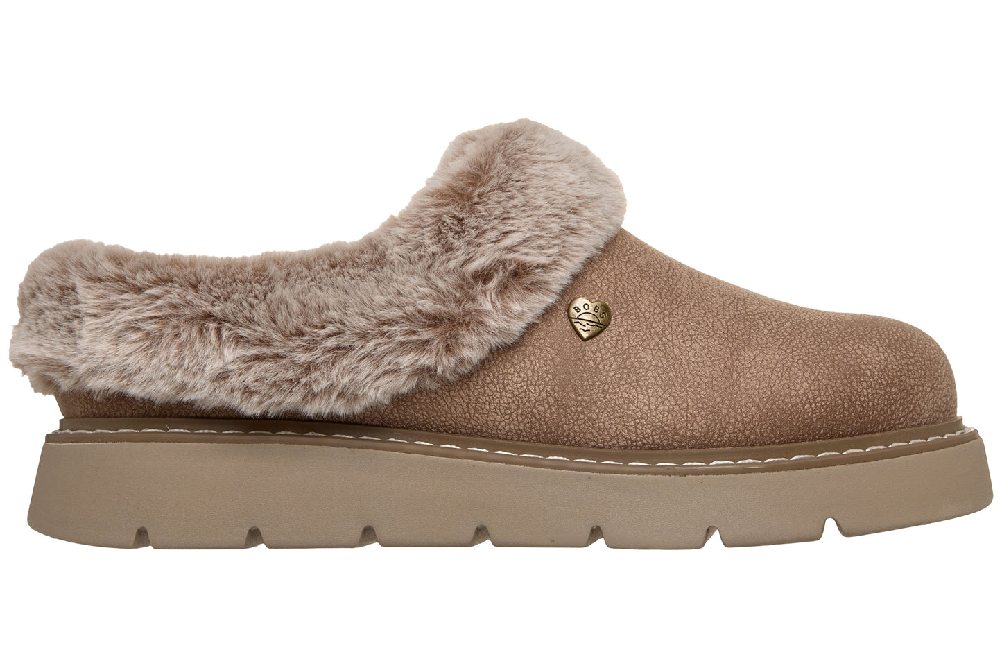 Skechers Bobs Cozy Blend 114762 Womens Slippers Taupe