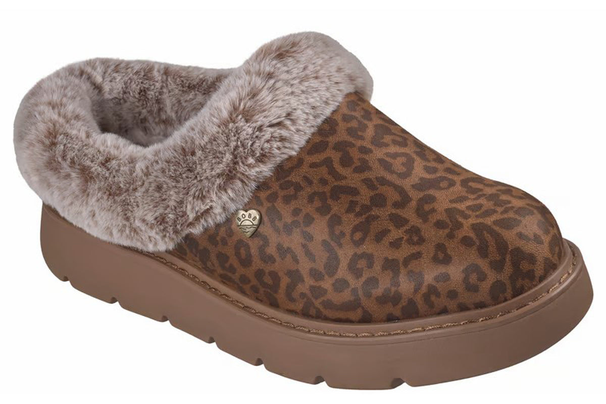 Skechers Bobs Keepsakes Lite 114762 Leopard Womens Slippers