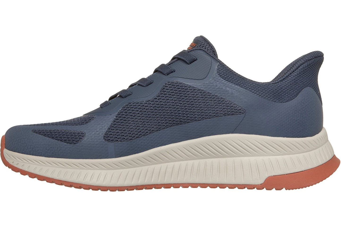 Skechers Slip-Ins Bobs Sport Squad Chaos 4 Navy/Orange Mens Trainers