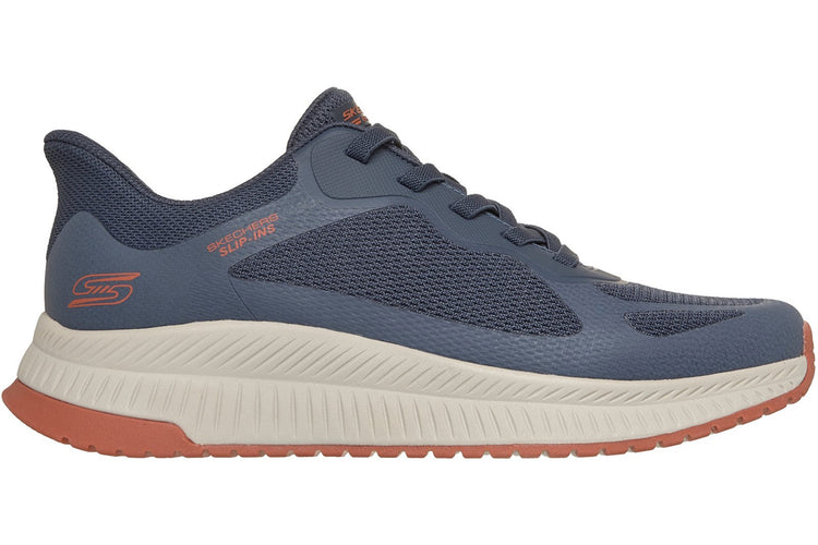 Skechers Bobs Sport Squad Chaos 4 Navy/Orange Mens Trainers