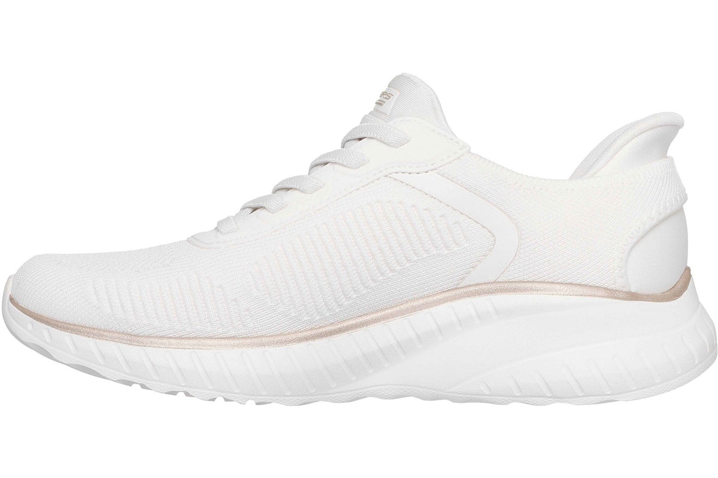 Skechers BOBS Sport Squad Chaos White/Gold Womens Sports