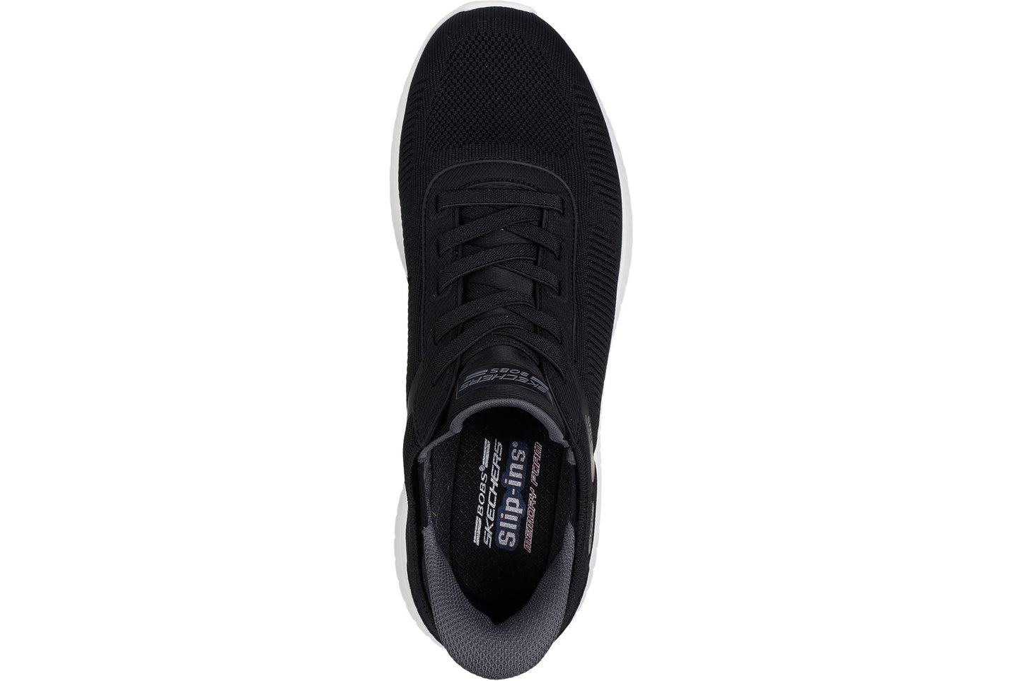 Skechers Slip-Ins Bobs Sport Squad Chaos Black Mens Trainers