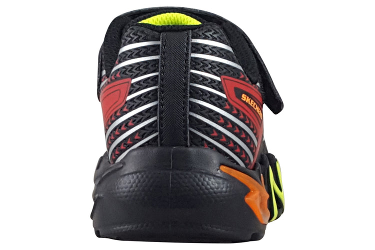Skechers Bolt Flex- Glow 400138L Black/Red Boys Sports