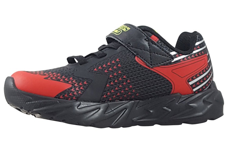 Skechers Bolt Flex- Glow 400138L Black/Red Boys Sports