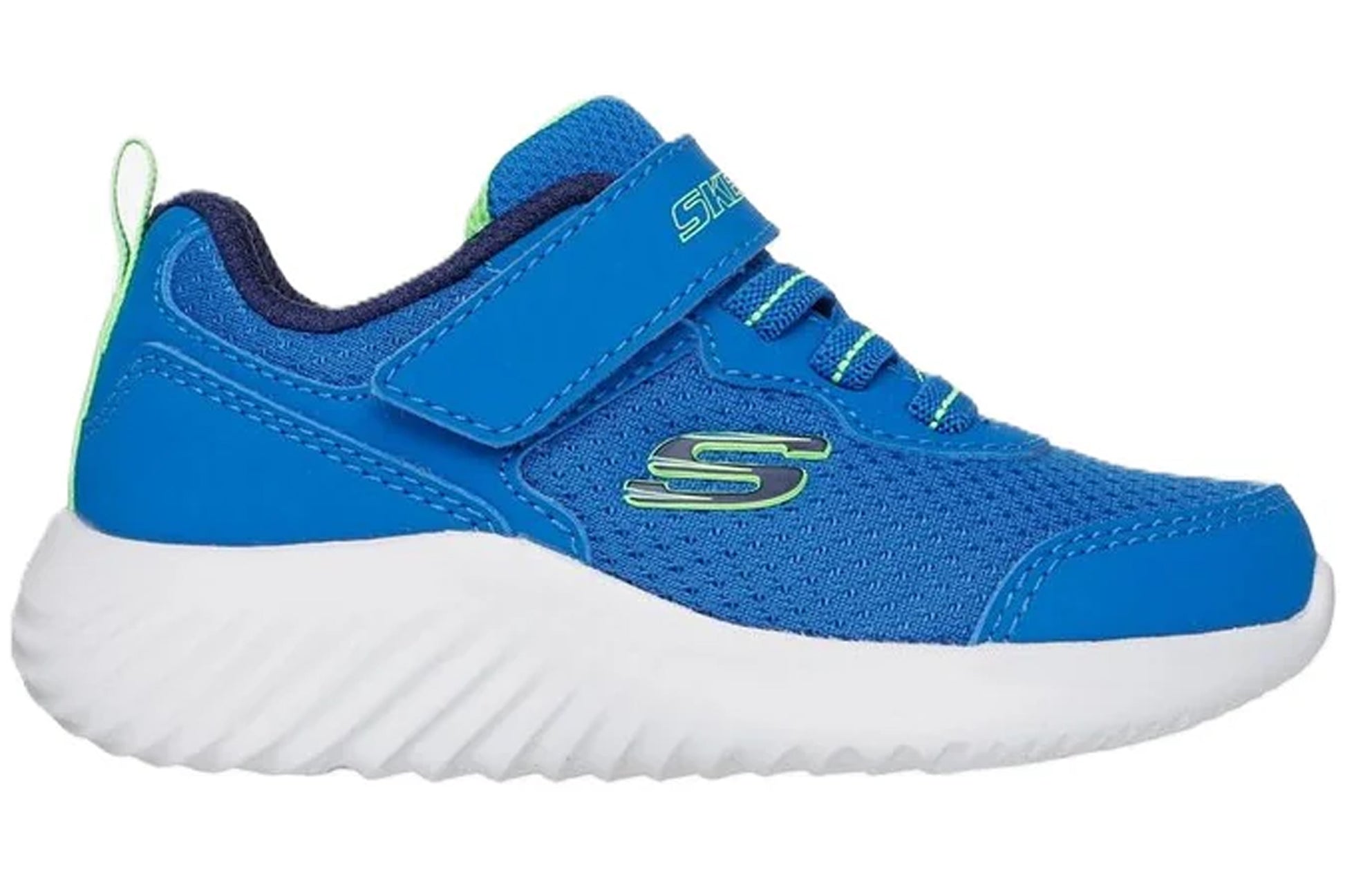 skechers-bounder-403906n-boys-trainers-blue-right-flat