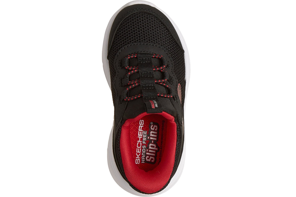 Skechers Bounder Pro BLK Synthetic / Red Trim Boys Sports