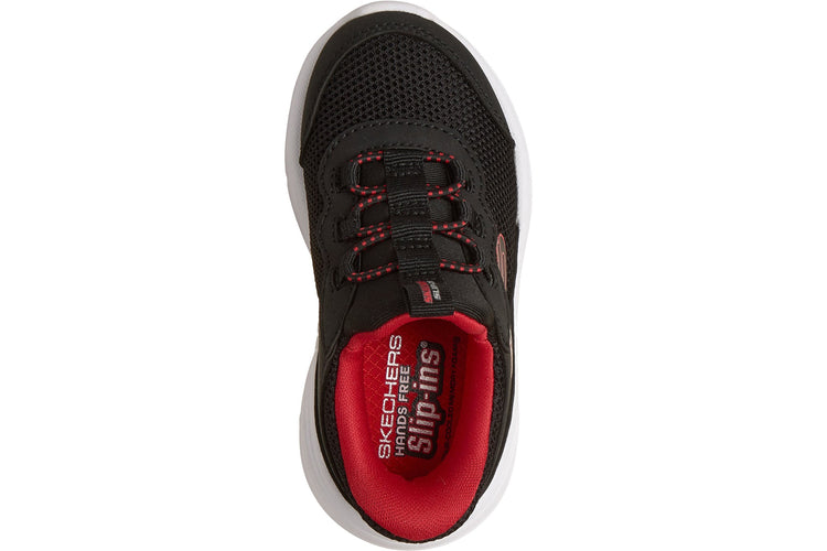 Skechers Bounder Pro BLK Synthetic / Red Trim Boys Sports