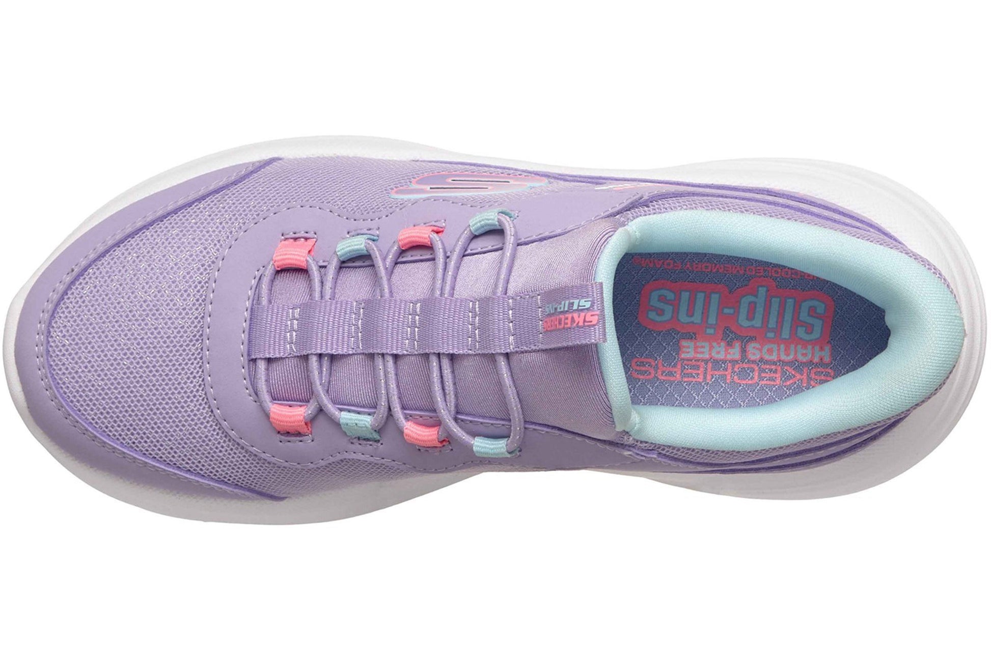 skechers-bounder-pro-girls-trainers-lavender-top