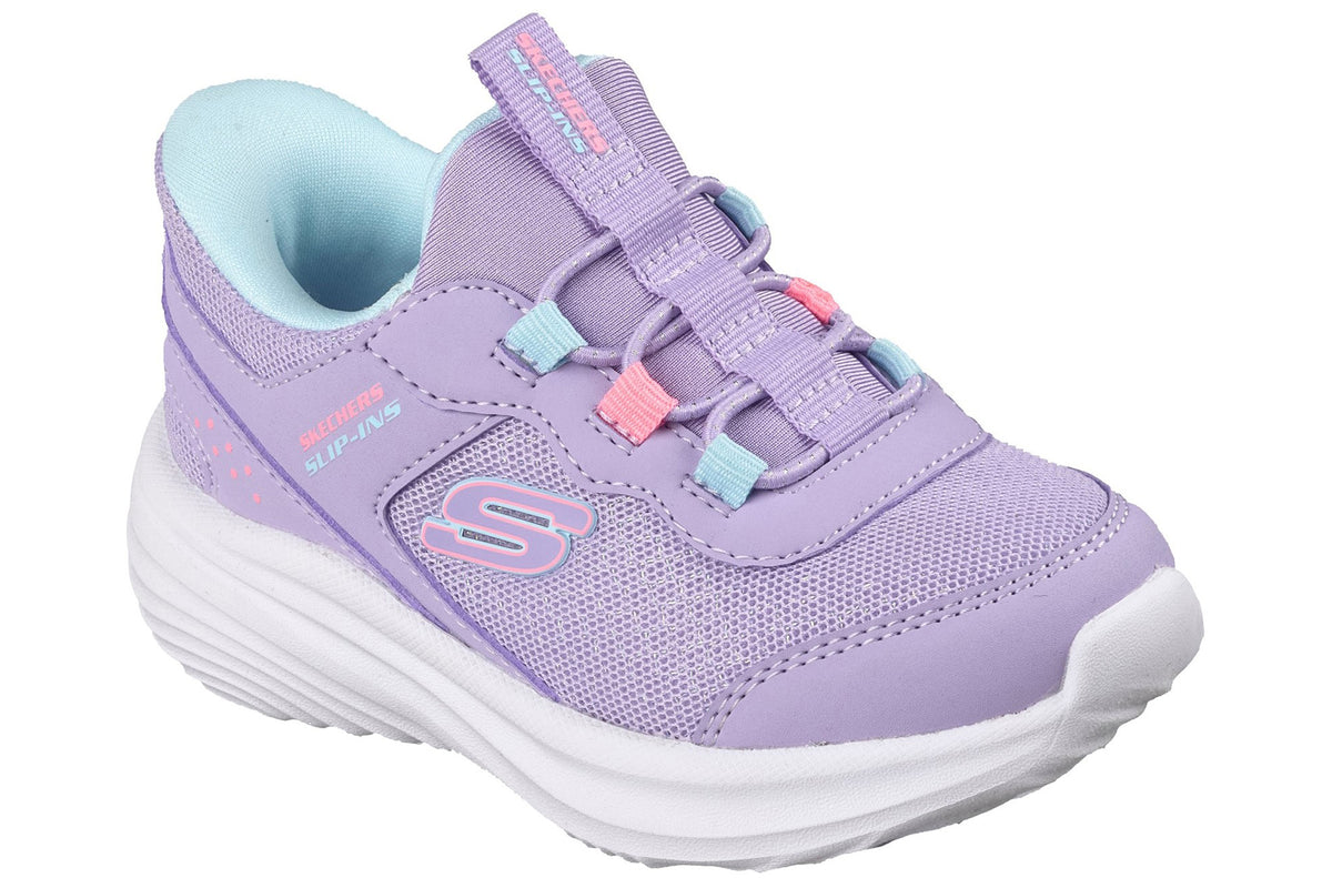 Skechers Bounder Pro Step One Lavender Synthetic/Trim Girls Sports