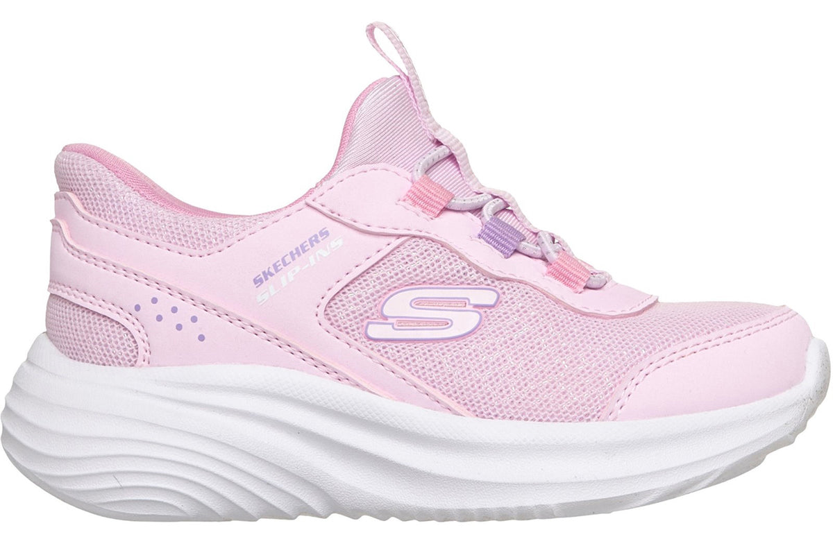 Skechers Bounder Pro Step One Light Pink Synthetic/Trim Girls Sports