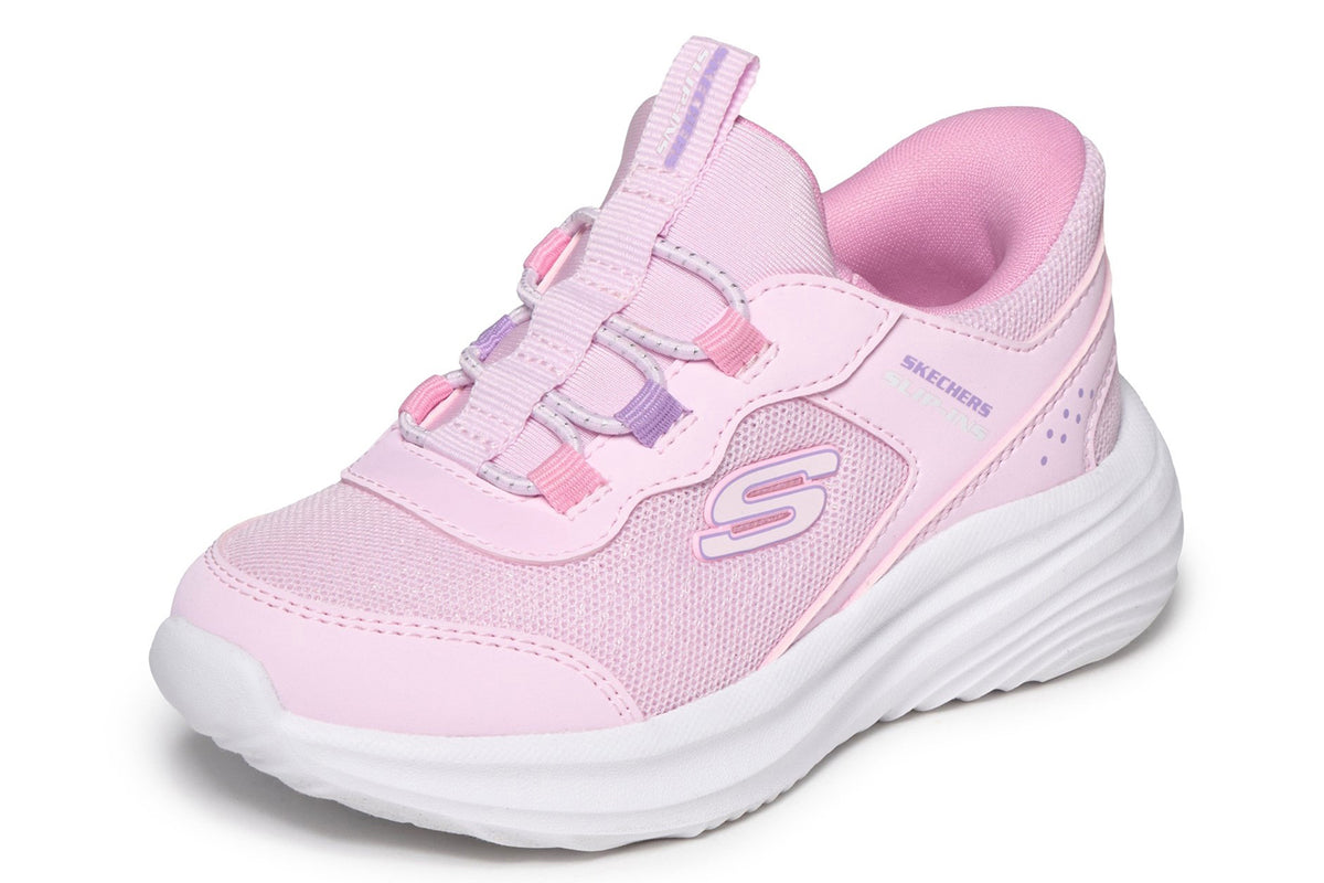Skechers Bounder Pro Step One Light Pink Synthetic/Trim Girls Sports