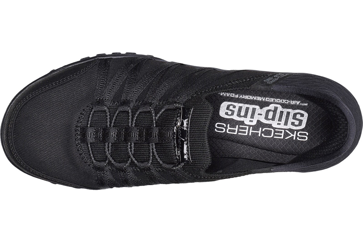 Skechers Breathe Easy Roll With Me Black Womens Fashion Trainers